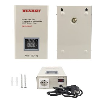 Стабилизатор напряжения REXANT АСНN-500/1-Ц белый (11-5018) 