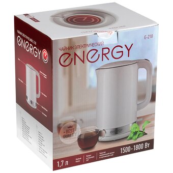  Электрочайник ENERGY E-218 белый (107839) 