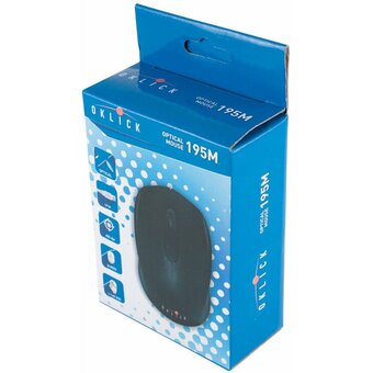  Мышь Oklick 195M for business USB, черный 