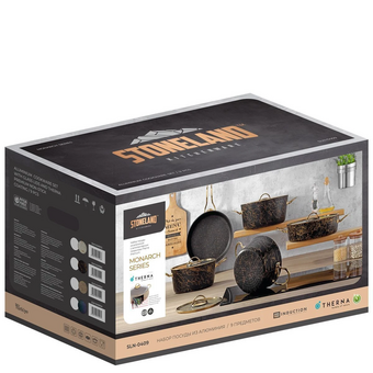  Набор посуды STONELAND SLN-0409BS 