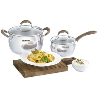  Набор посуды Rondell Konzept RDS-1834ST стальной 