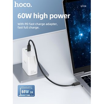  Набор адаптеров HOCO U114 Многофункциональный Комплект кабель с адаптерами Type-C — Type-C (чёрный) 
