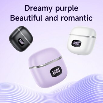  Наушники bluetooth HOCO EQ10 Harmony true wireless milky (белый) 