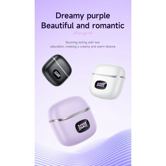  Наушники bluetooth HOCO EQ10 Harmony true wireless milky (белый) 