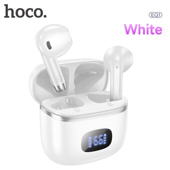  Наушники bluetooth HOCO EQ10 Harmony true wireless milky (белый) 