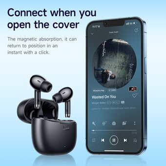  Наушники bluetooth HOCO EQ2 Thought true wireless (черный) 