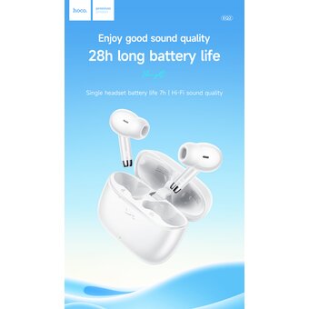  Наушники bluetooth HOCO EQ2 Thought true wireless белый 