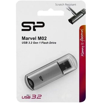  USB-флешка Silicon Power Marvel M02 256GB SP256GBUF3M02V1S USB3.0 серебристый 