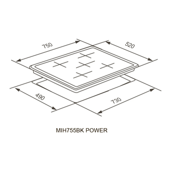  Варочная поверхность MIH755BK Power 