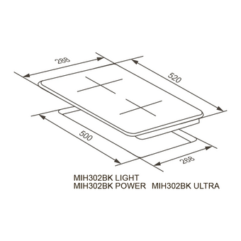  Варочная поверхность Meferi MIH302BK Power 