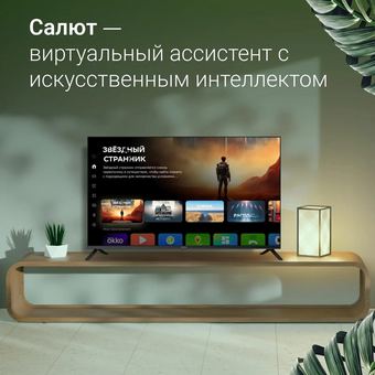  Телевизор Digma DM-LED43SBB36 Metal черный/черный 