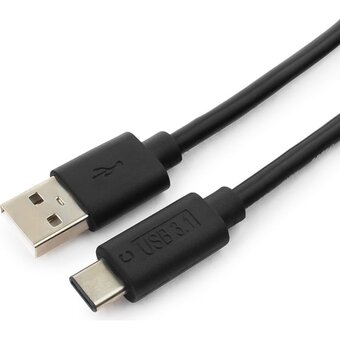  Кабель Cablexpert CCP-USB2-AMCM-1M USB AM/USB Type-C, 1м, черный 