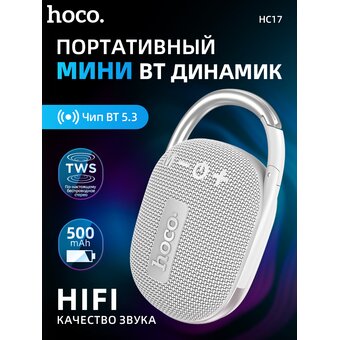  Портативная колонка HOCO HC17 Easy joy sports BT (серый) 