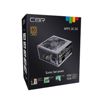  Блок питания CBR PSU-ATX700-12 ATX 700W 80+ Bronze, DC-DC, APFC, 0.6mm, 20+4pin, 1*8-pin(4+4P), 2*6+2pin, 6*SATA, 4*IDE, 12cm fan, 1.5м кабель, черный 