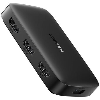  Переключатель UGREEN CM332 80125 HDMI Switcher 3 In 1 Out 4K@30HZ Grey 