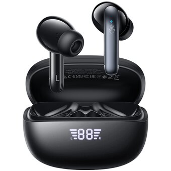  Наушники bluetooth HOCO EQ5 Energy true wireless ANC+ENC noise reduction BT headset черный 