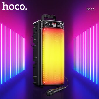  Портативная колонка HOCO BS52 Billowing outdoor BT speaker, black 
