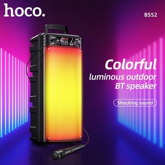  Портативная колонка HOCO BS52 Billowing outdoor BT speaker, black 