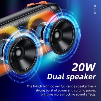  Портативная колонка HOCO BS53 Manhattan wireless dual mic outdoor, black 