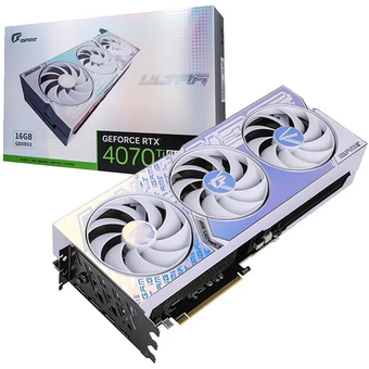  Видеокарта Colorful RTX4070Ti Super iGame Ultra W OC-V 16GB (RTX 4070 Ti Super Ultra W OC 16GB-V) GDDR6X 256bit 3xDP HDMI 3Fan 