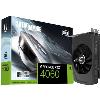  Видеокарта Zotac RTX4060 8GB Solo (ZT-D40600G-10L) GDDR6 128bit 3xDP HDMI 1Fan Lite Pack 