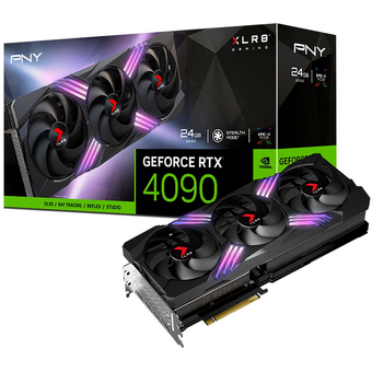  Видеокарта PNY Nvidia GeForce RTX 4090 XLR8 (VCG409024TFXXPB1) Gaming Verto Epic-X 24GB GDDR6X 384bit, 2520MHz / 21Gbps, 3x DP, 1x HDMI, 3 fan, 3 slot 