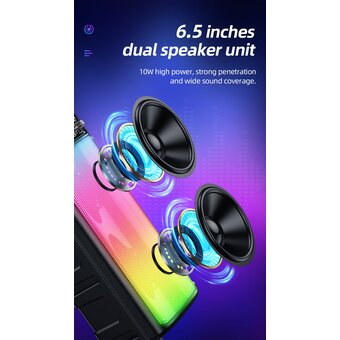  Портативная колонка HOCO BS52 Billowing outdoor BT speaker, black 