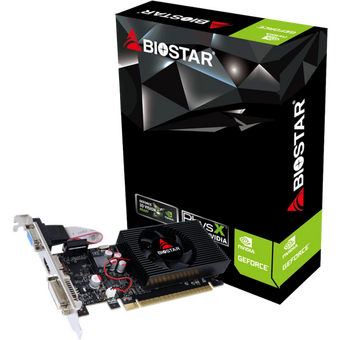  Видеокарта Biostar Nvidia GeForce GT 730 GT730-4GB D3 LP (VN7313TH41) PCI-E (GF108) 4Gb 128bit GDDR3 700/1333 DVIx1 HDMIx1 CRTx1 HDCP Ret low profile 