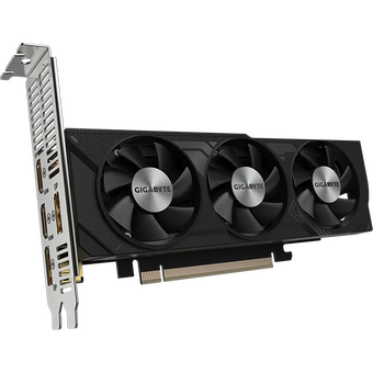  Видеокарта Gigabyte Nvidia GeForce RTX 4060 (GV-N4060D6-8GL) PCI-E 4.0 8Gb 128bit GDDR6 2460/17000 HDMIx2 DPx2 HDCP Ret low profile 