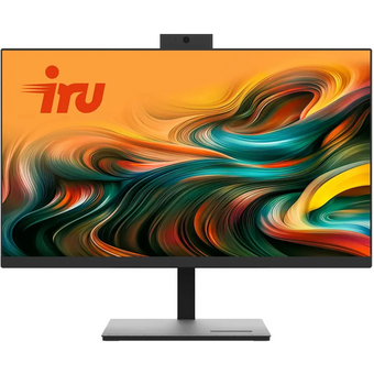  Моноблок IRU Office 23IH6L (2048093) 23.8" Full HD i5 12400 (2.5) 16Gb SSD512Gb UHDG 730 CR Free DOS GbitEth WiFi BT 120W Cam черный 1920x1080 (RUS) 