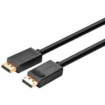  Кабель UGREEN DP102 10212 DP 1.2 Male to Male Cable 3m Black 