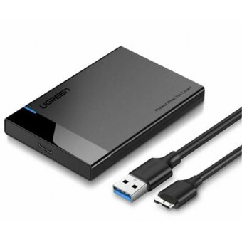  Кабель UGREEN US221 30848 2.5 Inch Hard Drive Box with Micro-B to USB-A 3.0 Cable Black 