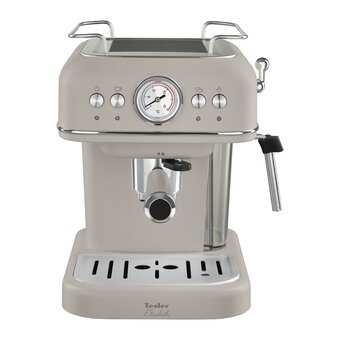  Кофеварка TESLER ECM-245 Sand grey 