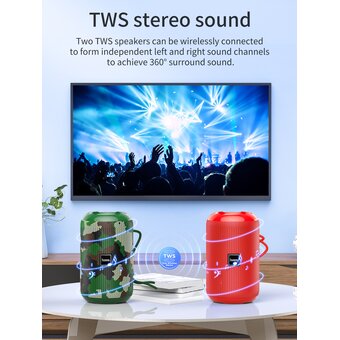  Портативная колонка Hoco HC1 Trendy sound sports, camouflage green 