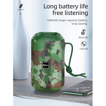  Портативная колонка Hoco HC1 Trendy sound sports, camouflage green 