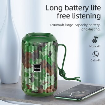  Портативная колонка Hoco HC1 Trendy sound sports, camouflage green 