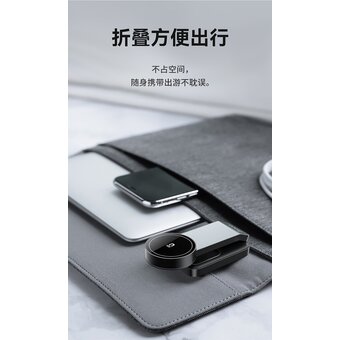  Беспроводное ЗУ HOCO CQ3 Motorcycle folding 3-in-1 magnetic wireless fast charger (черный) 