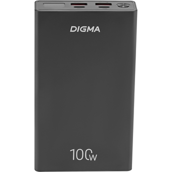  Power Bank Digma DGPD100WA (DGPD20A100ABK), 20000мAч черный 