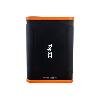  Power Bank TOPON TOP-X50, 48000мAч черный/оранжевый 