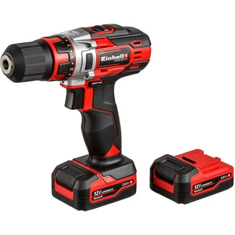  Дрель-шуруповерт EINHELL TE-CD 12/1 Li (4513594) 2Ач, с двумя аккумуляторами 