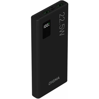  Power Bank Digma DGPF10A (DGPF10A22PBK), 10000мAч черный 