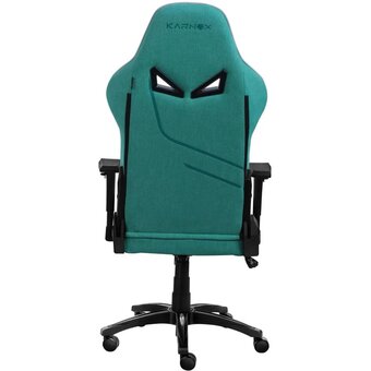  Кресло игровое KARNOX Hero Genie Edition KX800101-GE на колесиках, ткань, зеленый/белый 