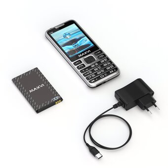  Мобильный телефон MAXVI X10i Metallic Silver 