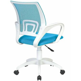  Кресло Бюрократ CH-W696 LB на колесиках, сетка/ткань, голубой 