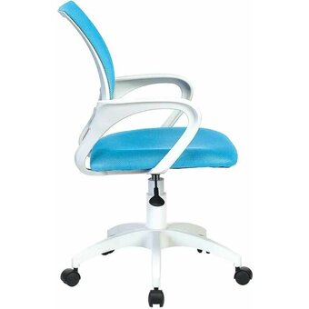  Кресло Бюрократ CH-W696 LB на колесиках, сетка/ткань, голубой 