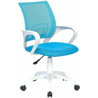 Кресло Бюрократ CH-W696 LB на колесиках, сетка/ткань, голубой 