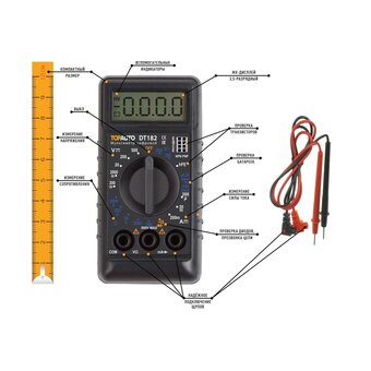  Мультиметр TopAuto DT182 
