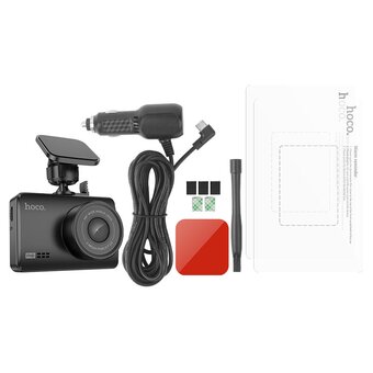  Видеорегистратор HOCO DV2 Driving recorder with display черный 