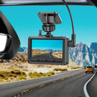  Видеорегистратор HOCO DV2 Driving recorder with display черный 