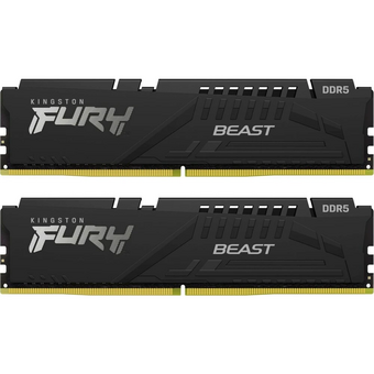  ОЗУ Kingston Fury Beast Black EXPO CL30 (Kit of 2) (KF560C30BBEK2-32) DDR 5 DIMM 32Gb PC48000, 6000Mhz, (retail) 
